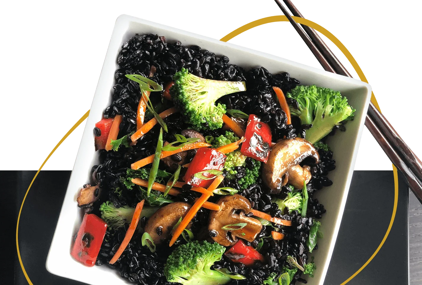 Black Rice Stir Fry